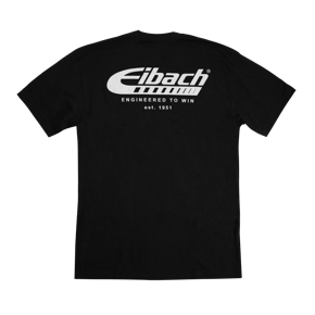 Eibach Youth Black T-Shirt - Engineered to Win Logo