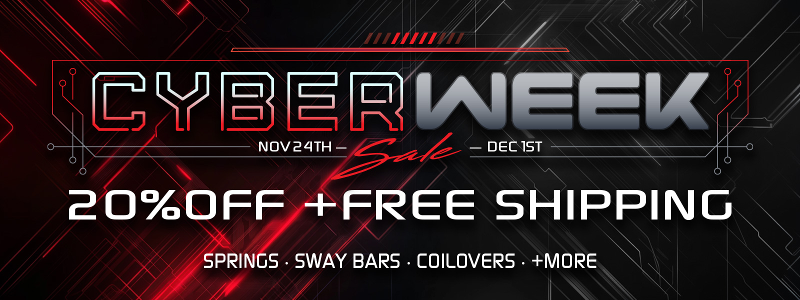 Eibach Cyber Week Sale