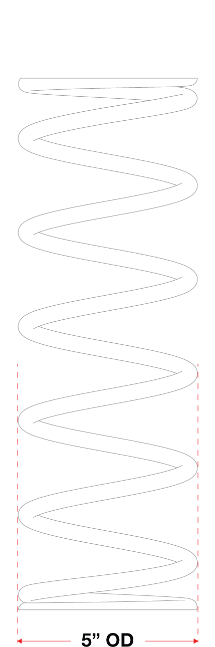 Eibach 5 inch O.D. Platinum Rear Spring