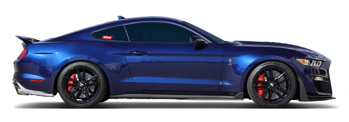 2020-2022 Ford Mustang Shelby GT500 sideview after lowering